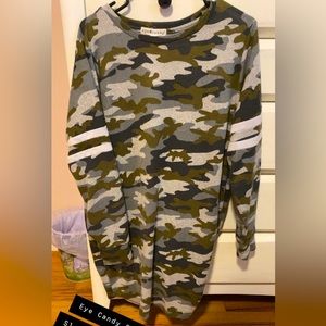 Eye Candy Camo Long Sleeve Shirt- Size: 2X